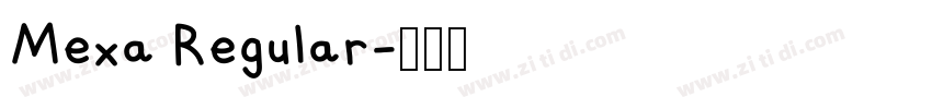 Mexa Regular字体转换